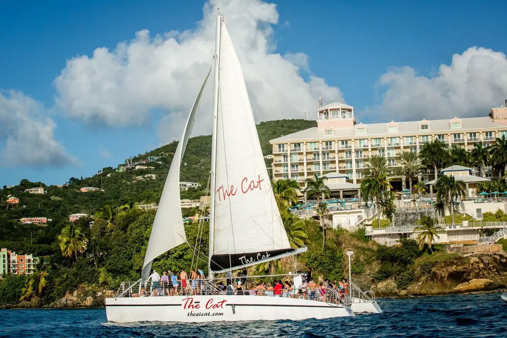 Sunset dinner sail aboard The VI Cat