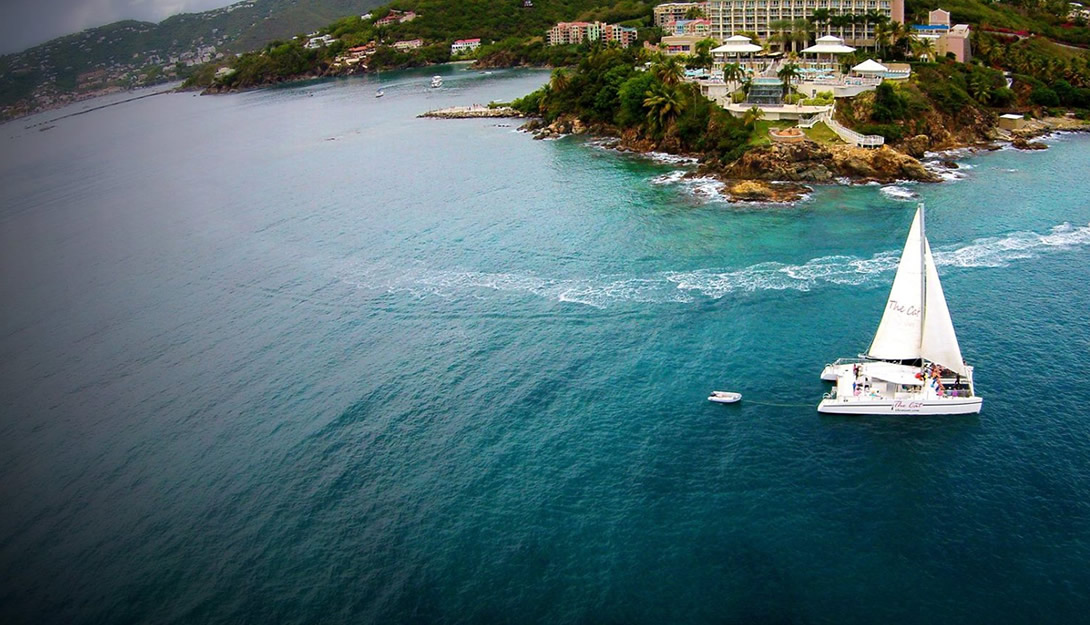 Catamaran Sailing Snorkeling Frenchmen's Reef St. Thomas USVI